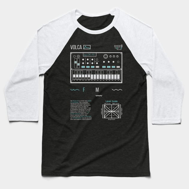 Volca FM Baseball T-Shirt by Synthshirt